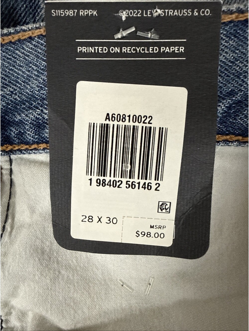 Levi's Women's Wide Leg Blue Jeans - Picture 6 of 14